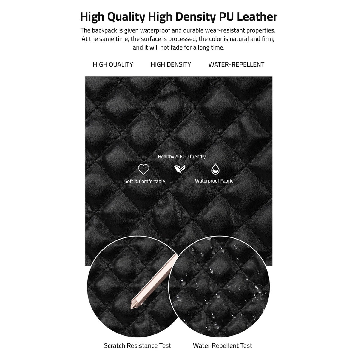 Picture Describes the Material Quality Of Women Tote Lunch Bag.