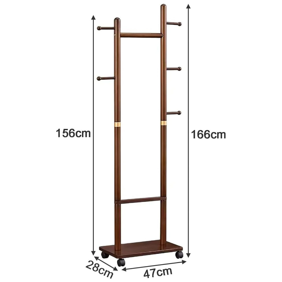 Size Of Wooden Coat Rack Hanger.