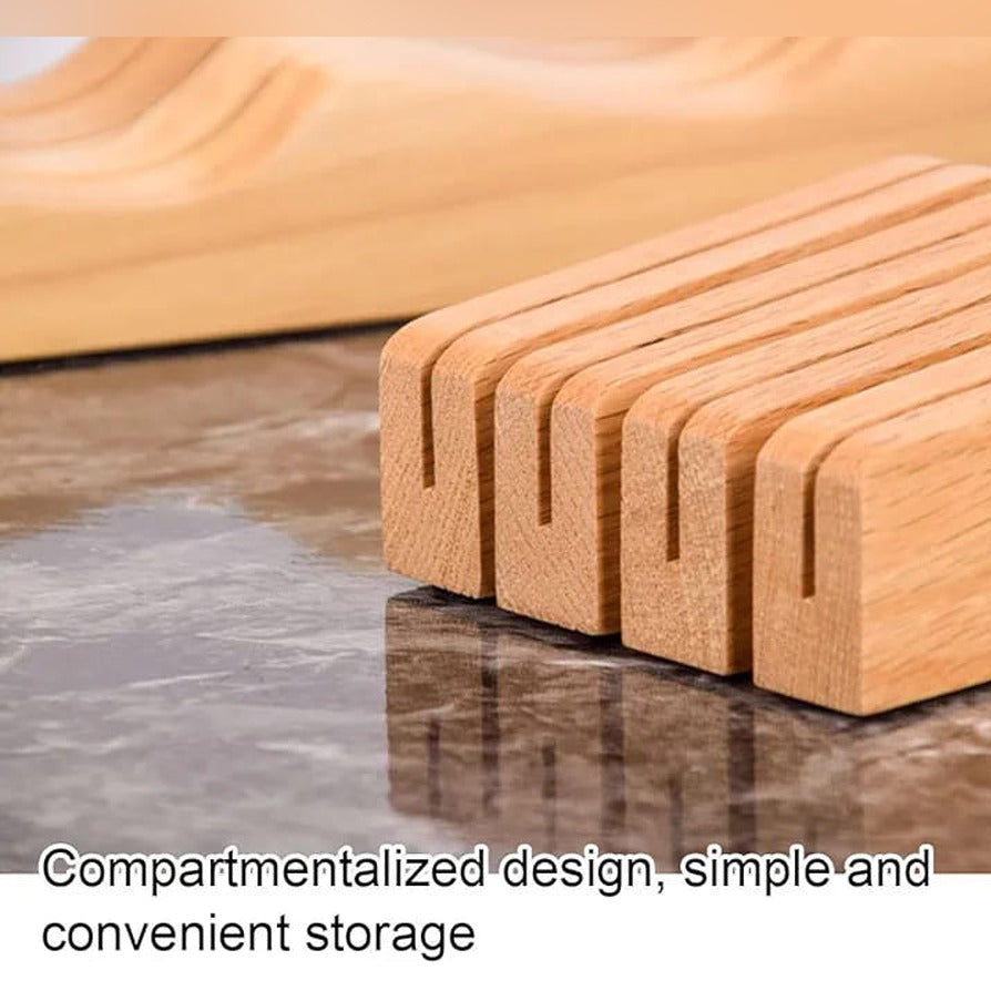 Wooden Knife Holder, Knife Organizer Block without Knife Wooden Knife Holder, Knife Organizer Block without Knife