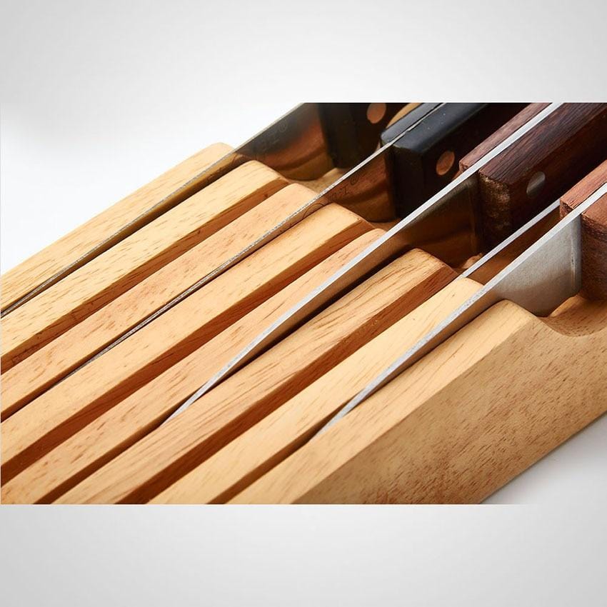 Wooden Knife Holder, Knife Organizer Block without Knife Wooden Knife Holder, Knife Organizer Block without Knife