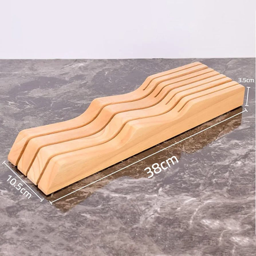 Wooden Knife Holder, Knife Organizer Block without Knife Wooden Knife Holder, Knife Organizer Block without Knife