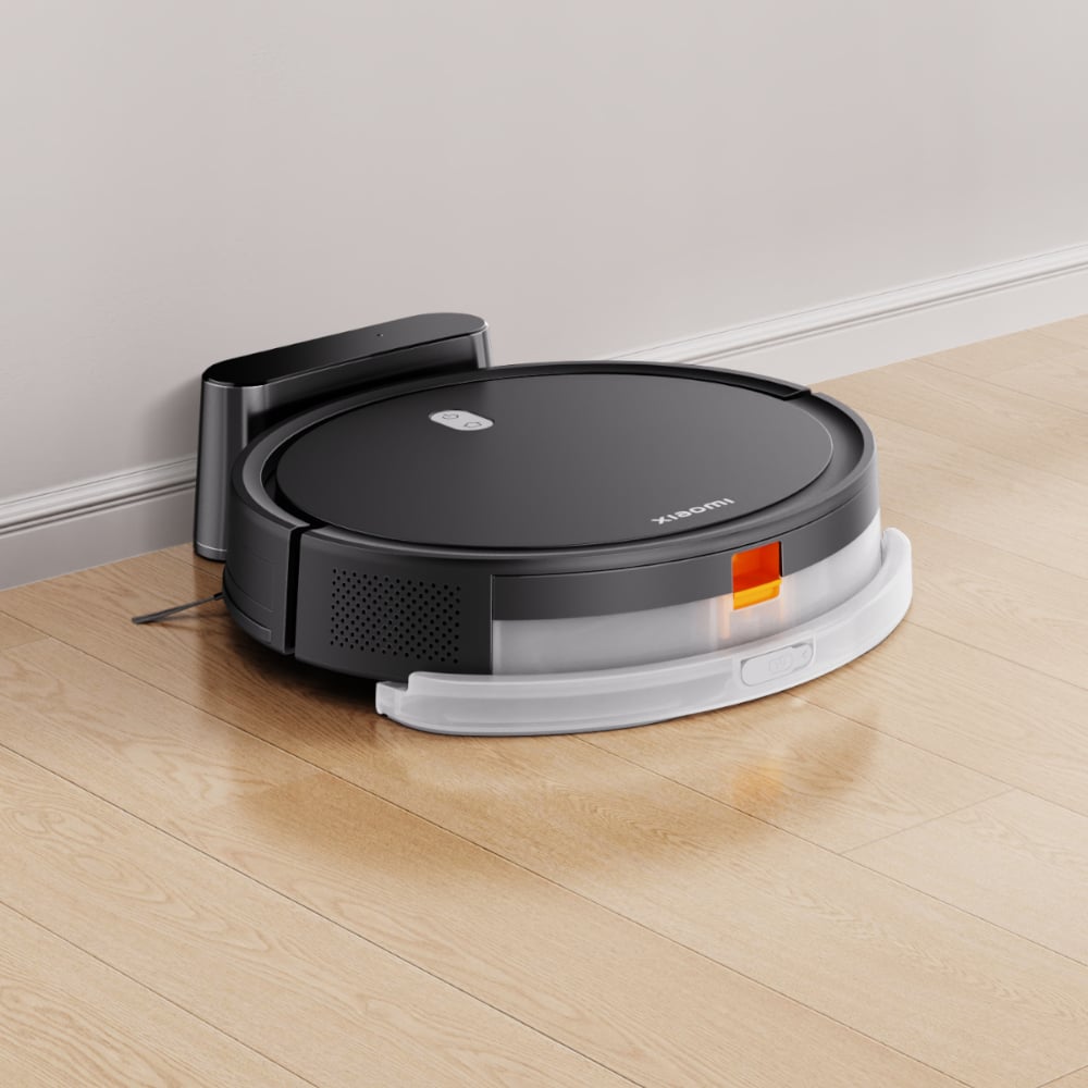 A Xiaomi Robot Vacuum E5, Robotic Vacuum Cleaner.