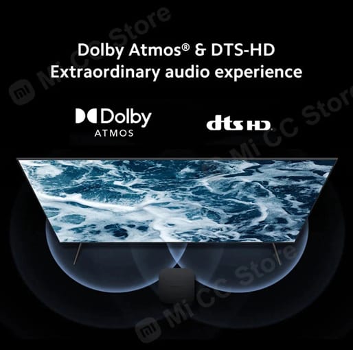 Xiaomi TV Box S 2nd Gen 4K Ultra HD - Immerse yourself in an extraordinary audio experience with Dolby Atmos