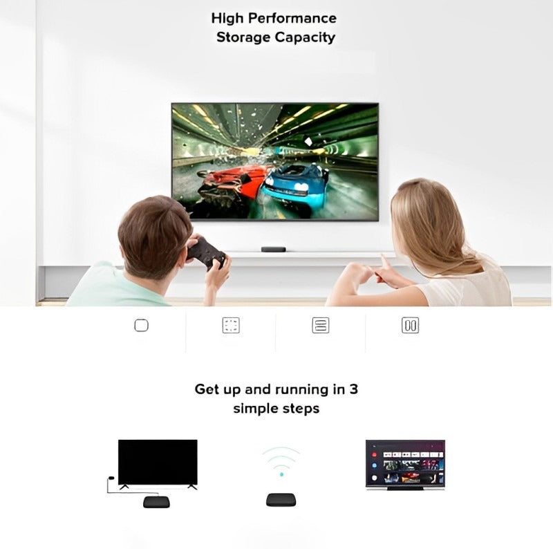 Xiaomi TV Box S 2nd Gen 4K Ultra HD Get up and running in 3 simple steps