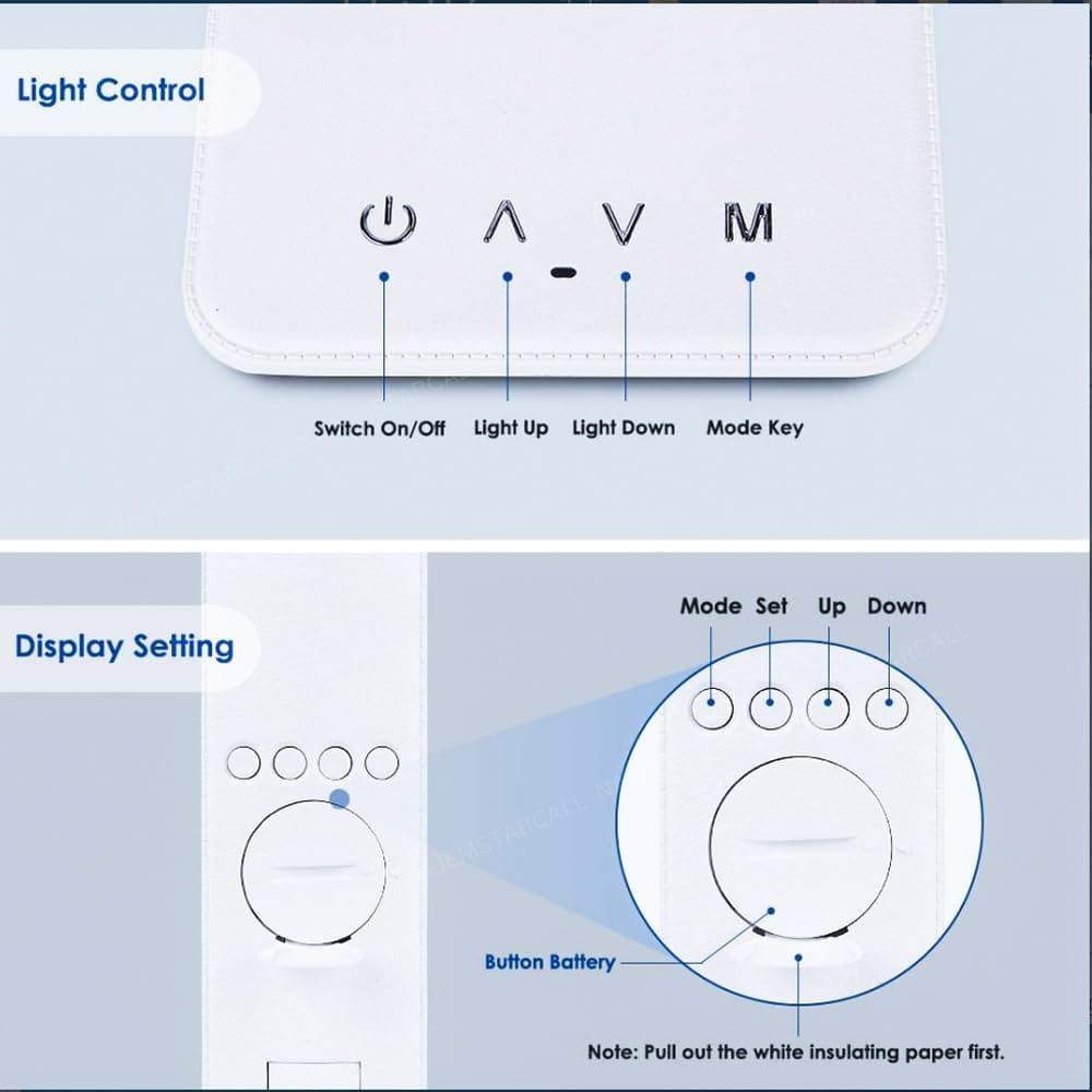 Control Buttons Of YESIDO DS20 Foldable Desk Lamp.