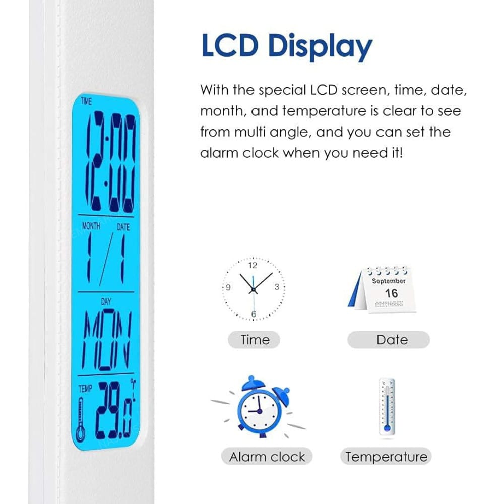 LCD Display Of YESIDO DS20 Foldable Desk Lamp.