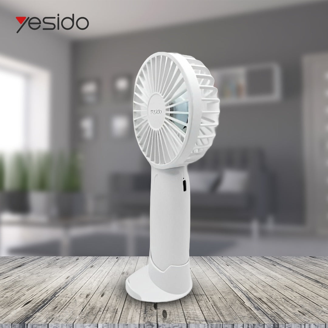Yesido 3-in-1 Multifunctional Fan Handheld/Stand/Desktop With 1200mAh Battery.
