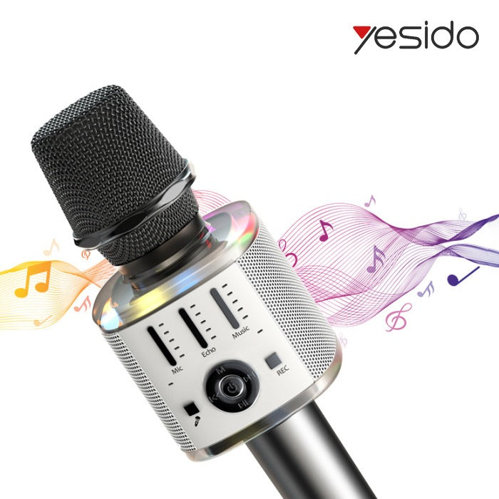 Yesido Wireless Bluetooth Karaoke Microphone.