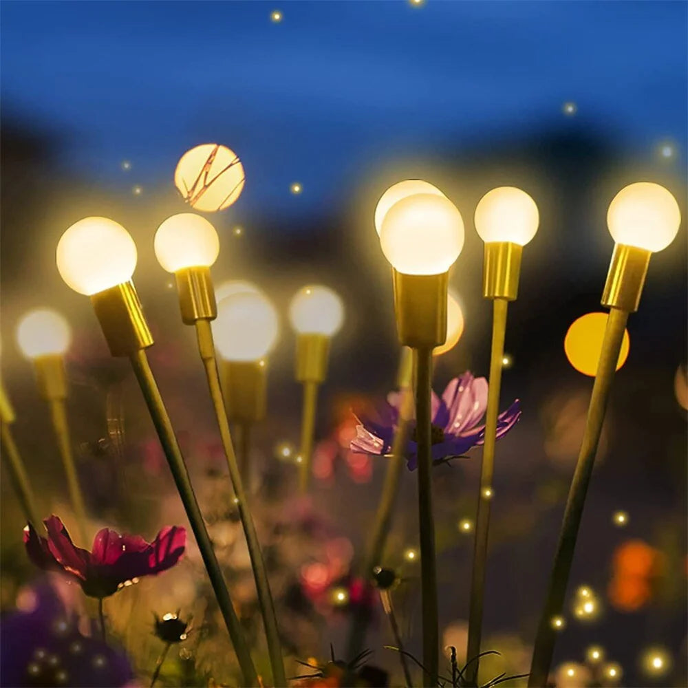 2 Pcs Solar Waterproof Outdoor LED Firefly Garden Decor Light (Zero Electricity Cost) 2 Pcs Solar Waterproof Outdoor LED Firefly Garden Decor Light (Zero Electricity Cost)