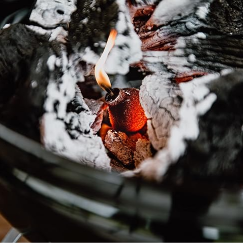 Coco Boom Coconut Shell Fire Starter – Natural Firelighter for BBQ, Camping & Fireplaces