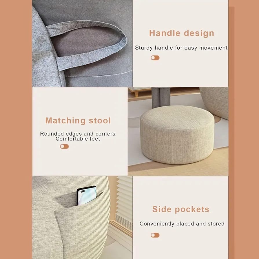 Features of Padded Bean Bag Chair.