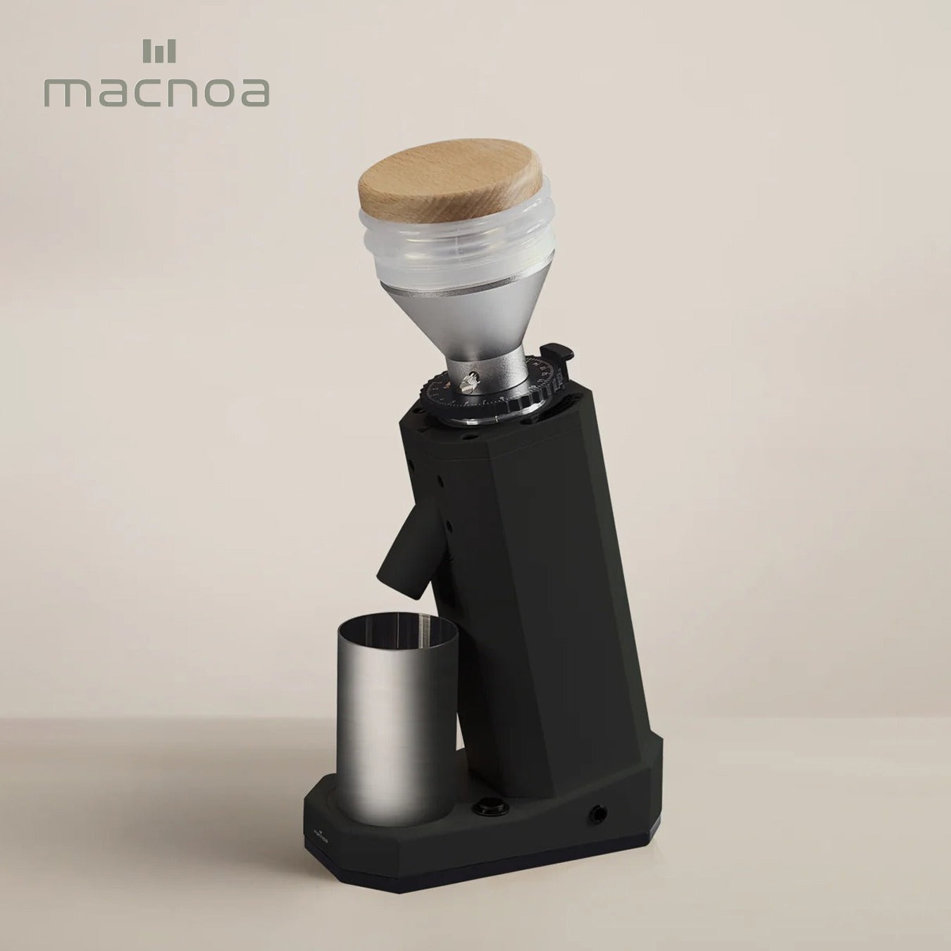 MACNOA Coffee Grinder, Titanium Burr with Optimal Control Over Grind Size