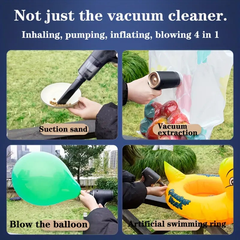 Portable Handheld Wireless Vacuum Cleaner with Suction and Blowing, Multipurpose Dual Vacuum Cleaner