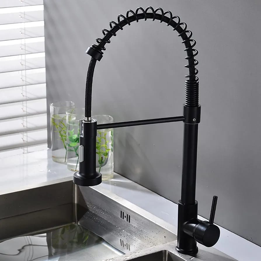 Kitchen Faucet with Pull Down Sprayer.
