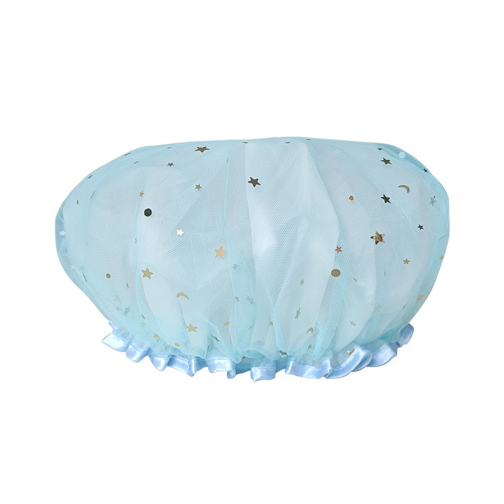 Blue Shower Cap.