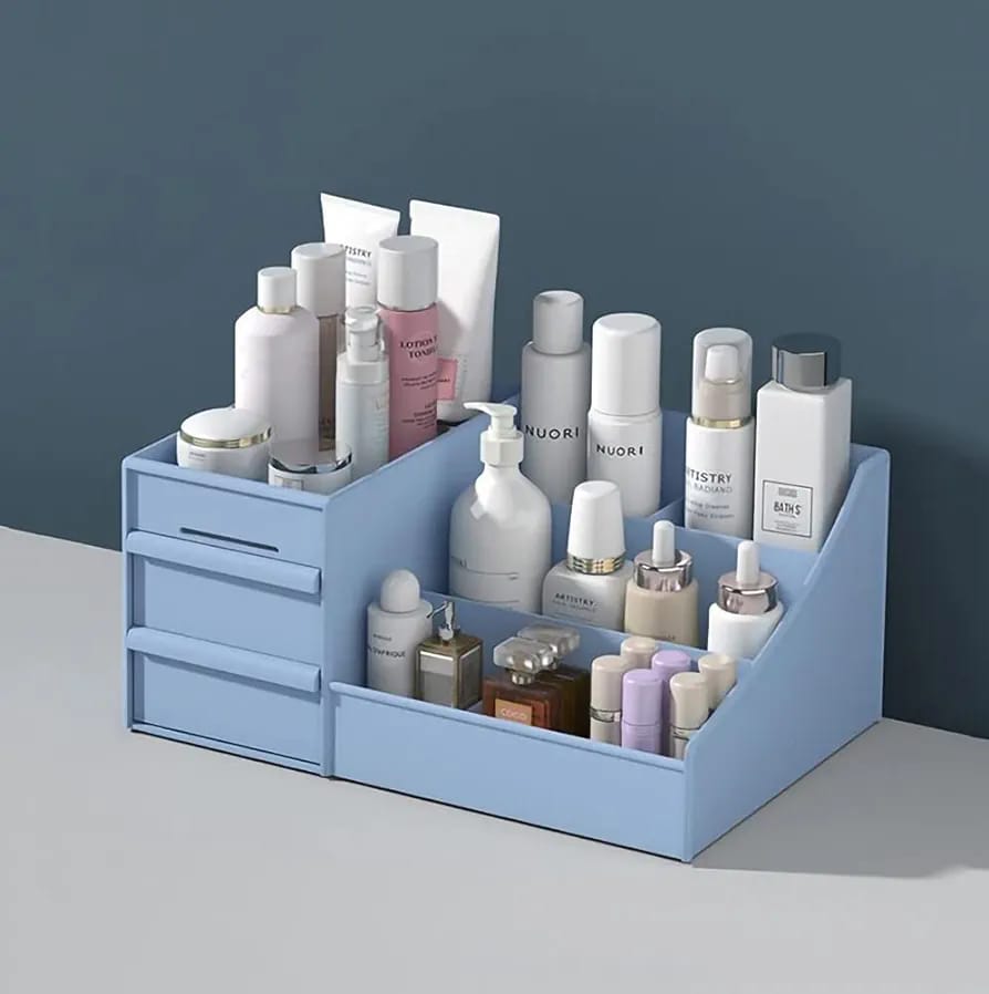 Makeup Desk Organizer, Multi-functional Storage Rack Box With Drawers For Bedroom, Bathroom Makeup Desk Organizer, Multi-functional Storage Rack Box With Drawers For Bedroom, Bathroom