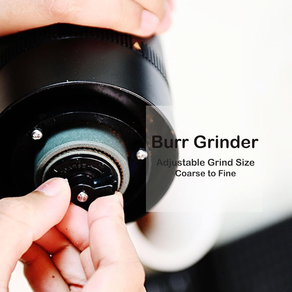 Macnoa Coffee Grinder ‐ Burr Grinder with Adjustable Grind Size Macnoa Coffee Grinder ‐ Burr Grinder with Adjustable Grind Size