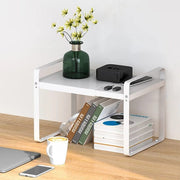 Storage Rack Holding Different Items.