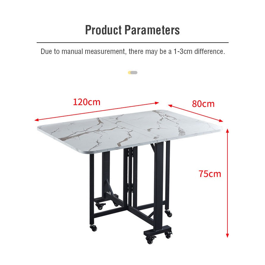 Multifunctional Folding Dining Table - size