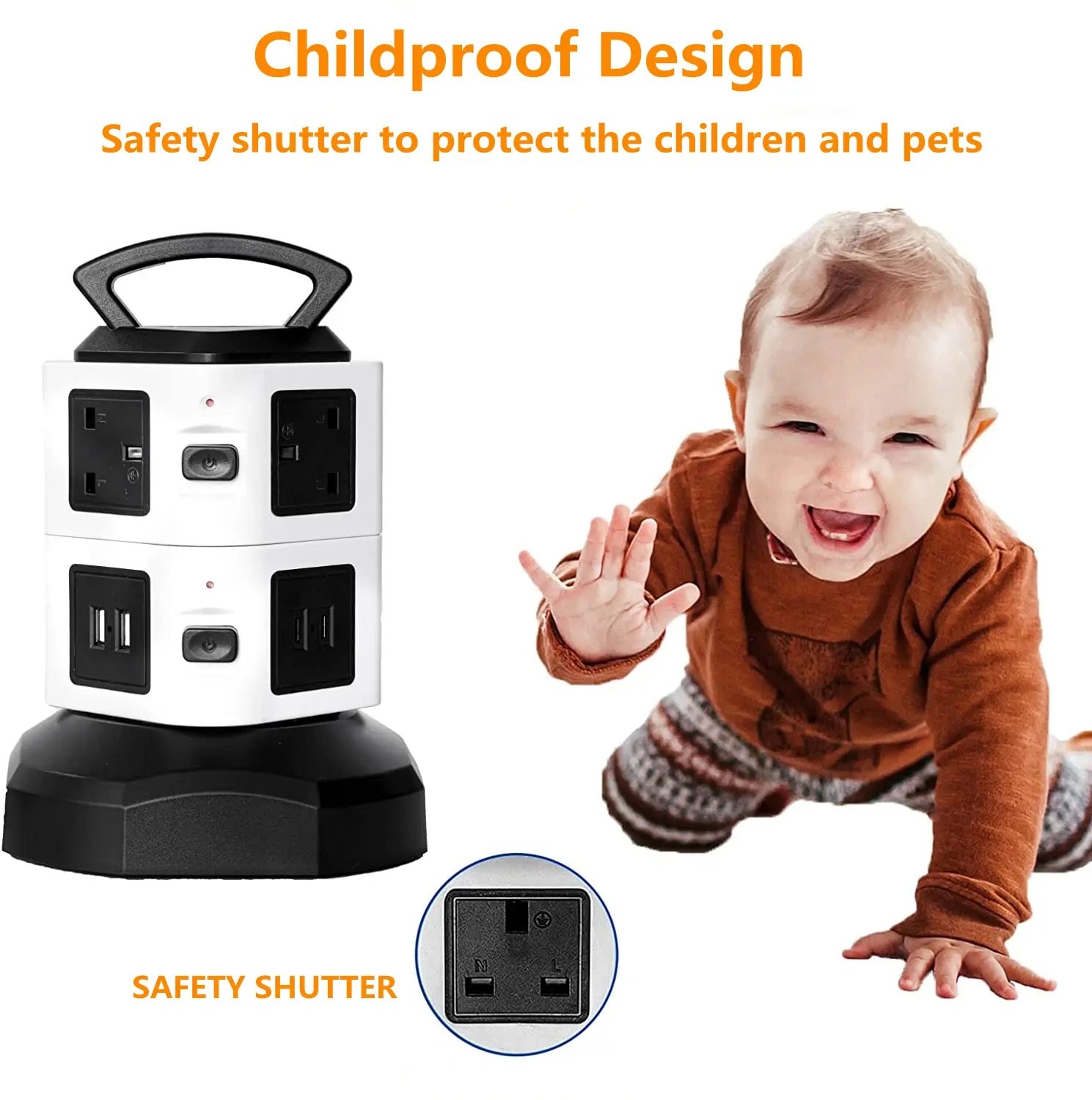 Child proof hot sale surge protector