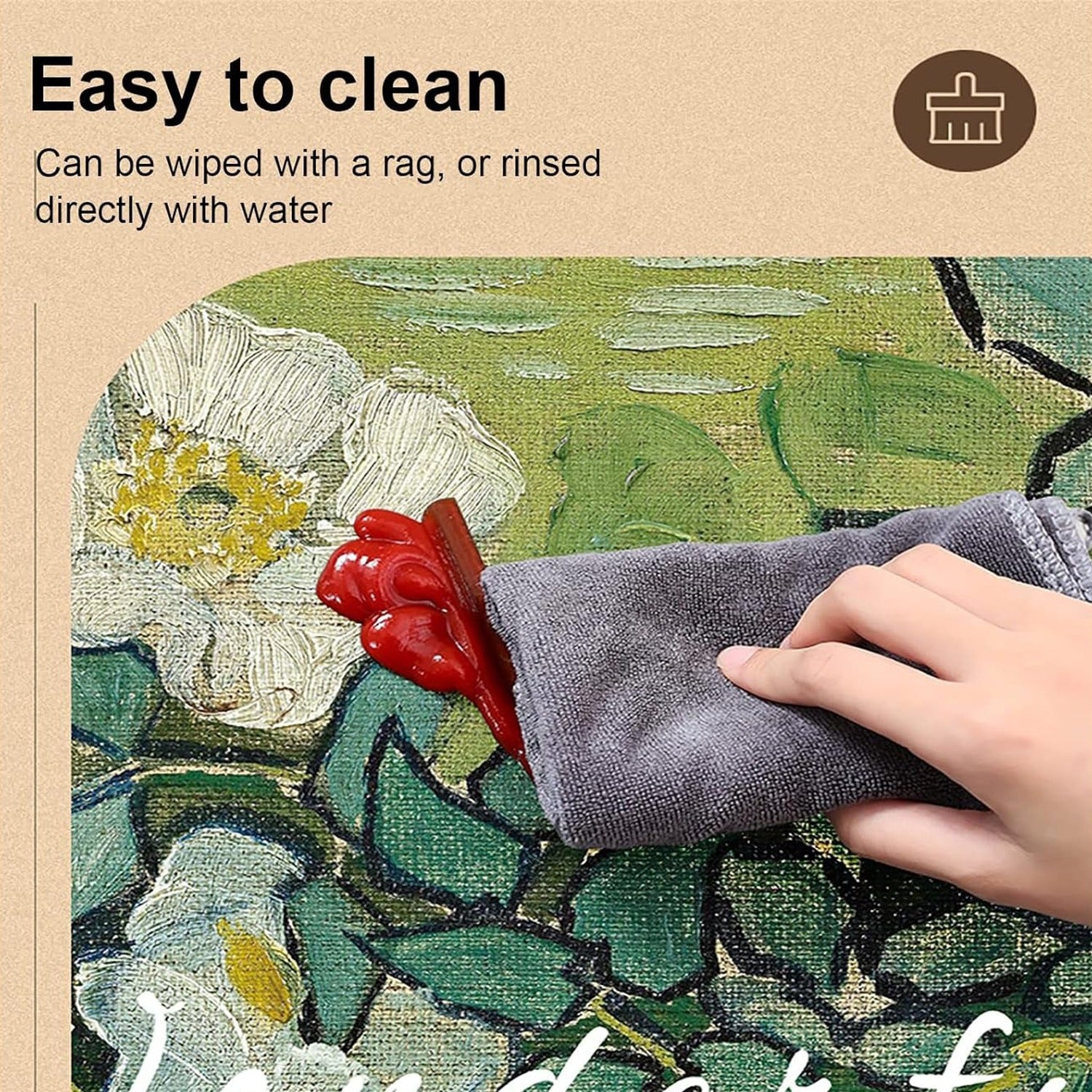 easy clean thick kitchen mat
