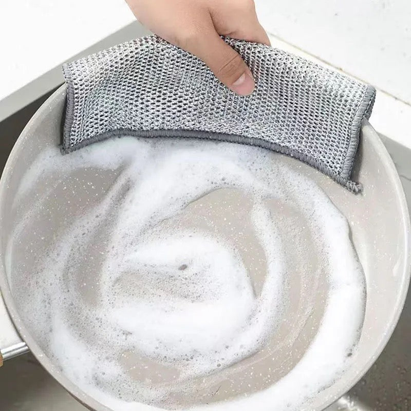 Non-Scratch Wire Dishcloth, Dishwashing Rags, Reusable Wire Cleaning Cloth For Kitchen, Sinks, Pots, Pans Non-Scratch Wire Dishcloth, Dishwashing Rags, Reusable Wire Cleaning Cloth For Kitchen, Sinks, Pots, Pans