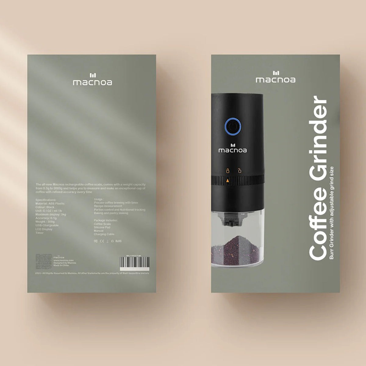 package of Macnoa Coffee Grinder 
