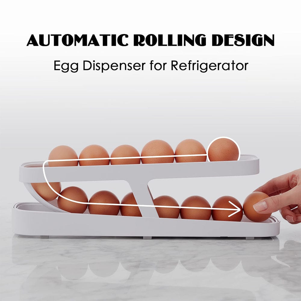 Automatic Rolling Design of a Fridge Egg Organizer.