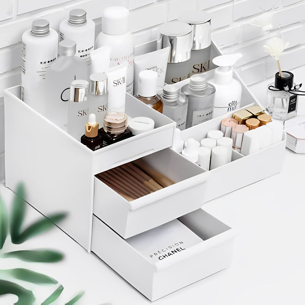 Makeup Desk Organizer, Multi-functional Storage Rack Box With Drawers For Bedroom, Bathroom Makeup Desk Organizer, Multi-functional Storage Rack Box With Drawers For Bedroom, Bathroom