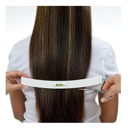 Cutting Girl's Hair Using  Hair Cutting Tool For Bangs.