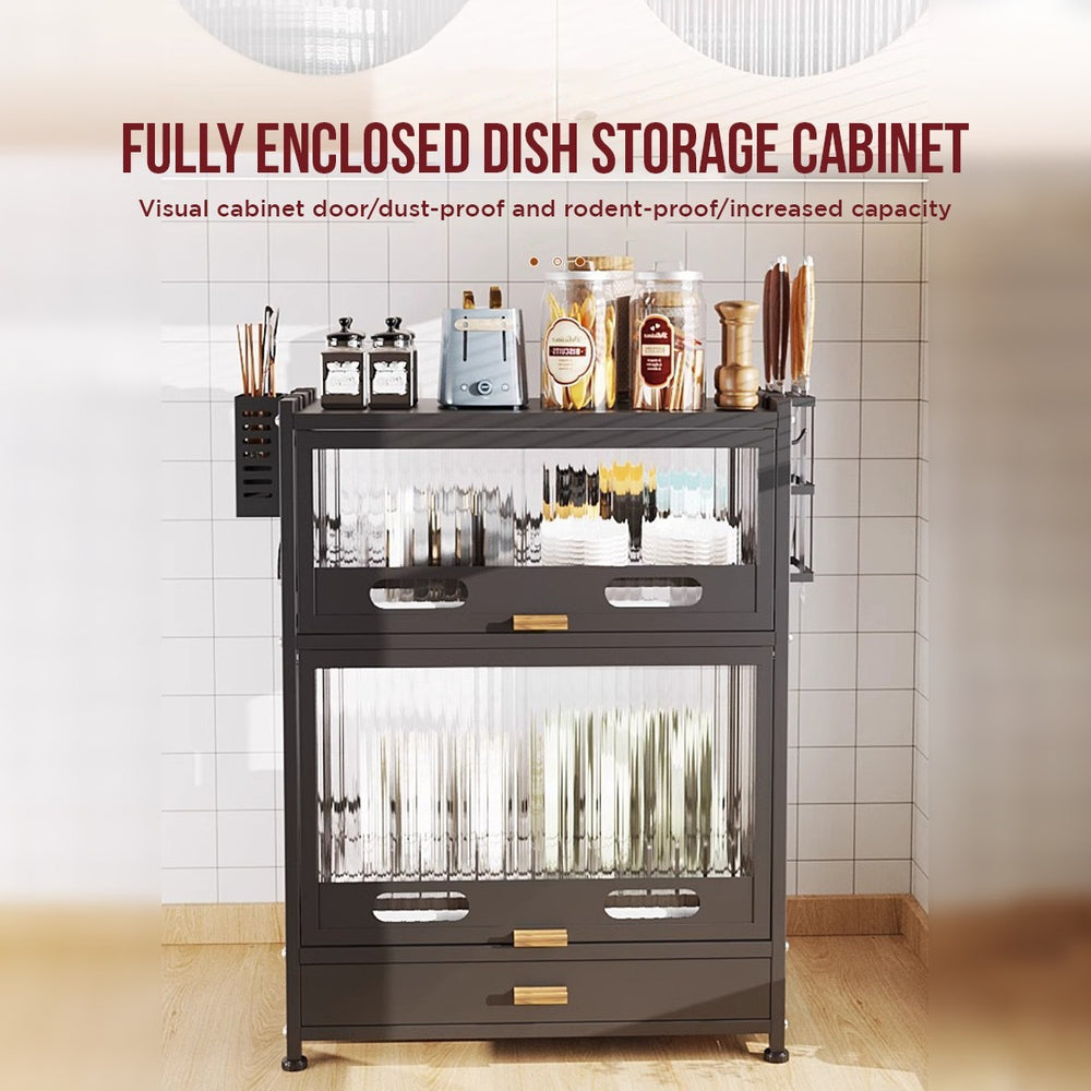 Kitchen Enclosed Storage Racks Kitchen Storage Rack Cabinet