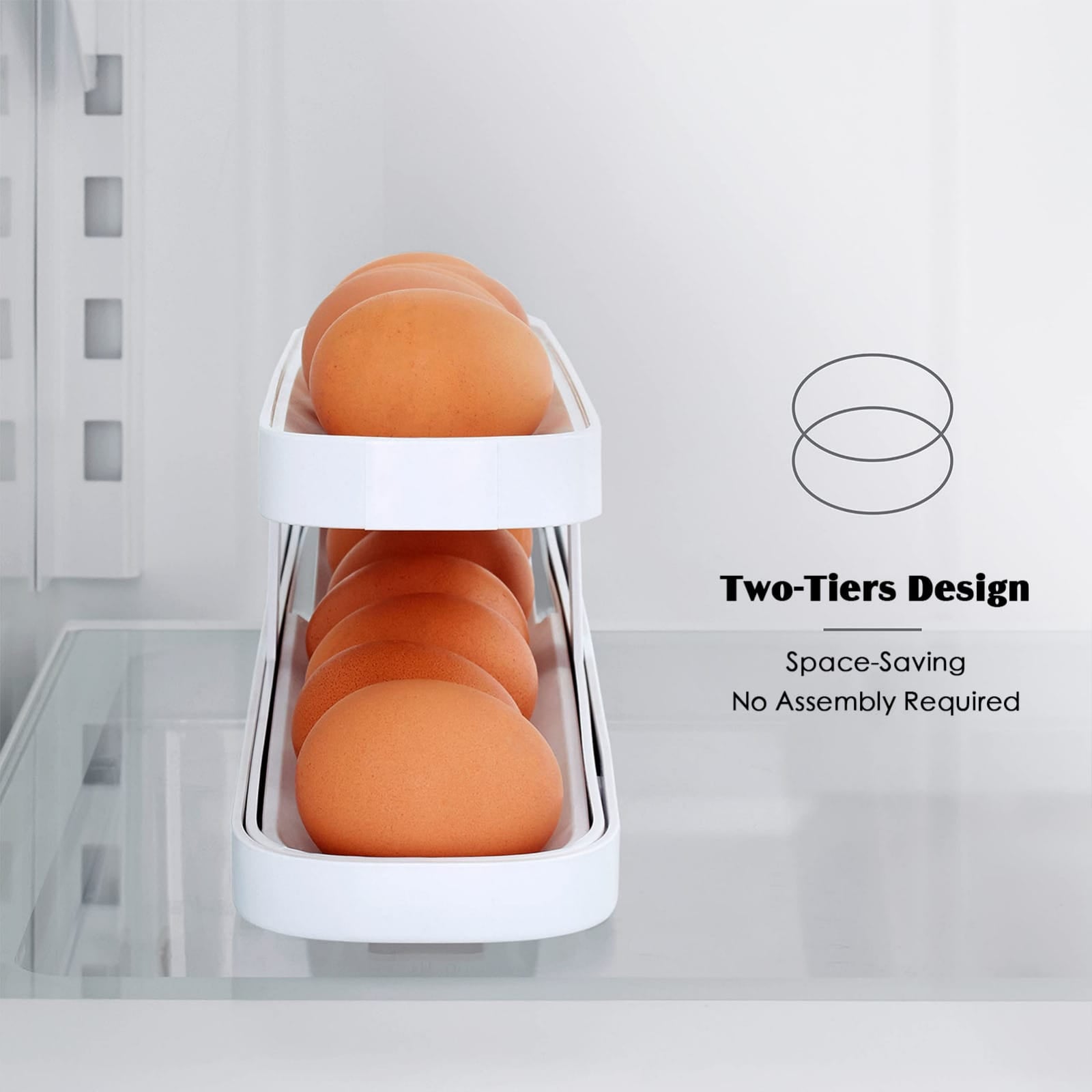Two Tier Design of Egg Storage Container.