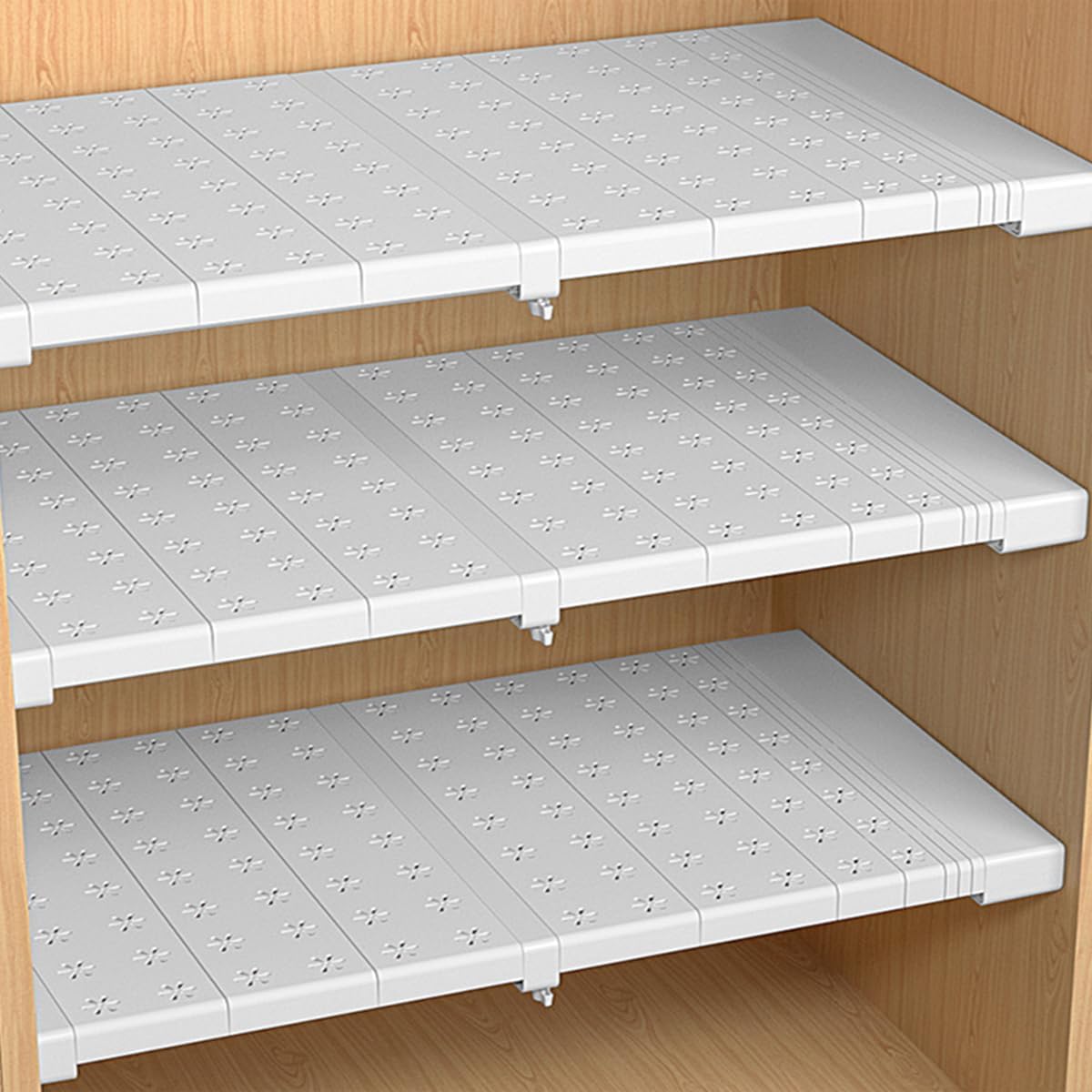 djustable Cabinet Shelf Divider Organizer is Fixed inside Wardrobe.