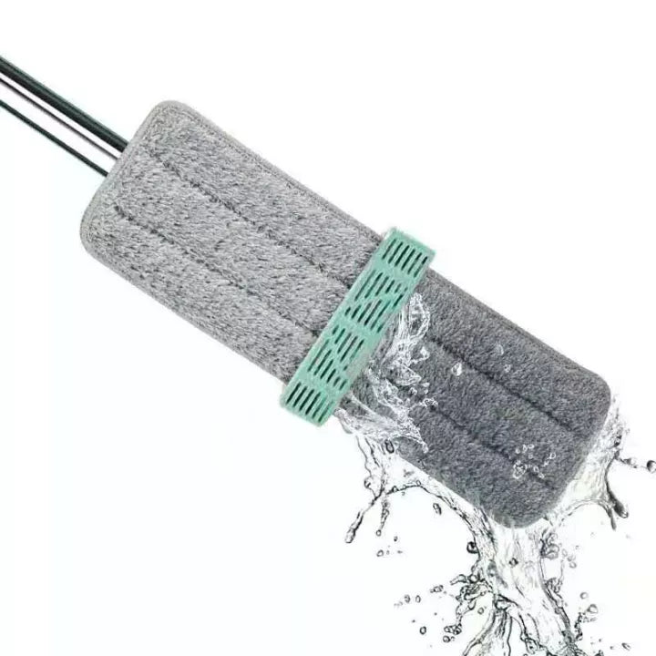 360° Rotating Free Hand Flat Mop with Extra Microfiber Pads