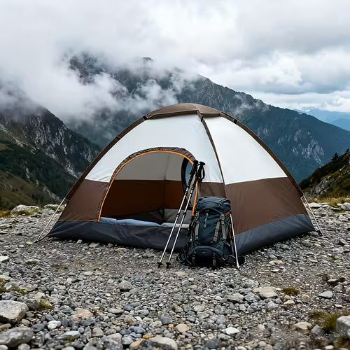 Portable Camping Tent, Waterproof Outdoor Travel Dome Tent