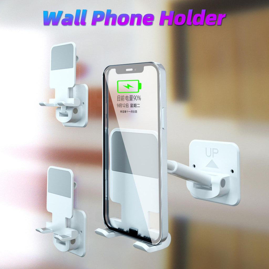 Wall Mounted Telescopic Mobile Phone Holder Bracket Wall Mounted Telescopic Mobile Phone Holder Bracket
