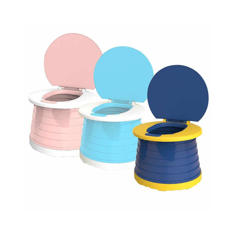 Travel potty in 3 colors.