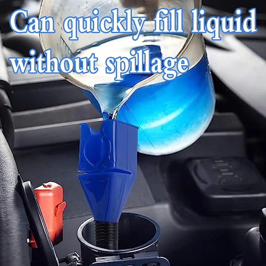 Filling Fuel Using Foldable Hose Tool.