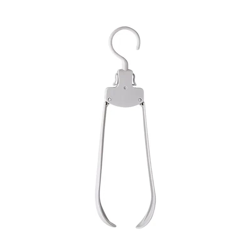 Grey Foldable Travel Hangers.