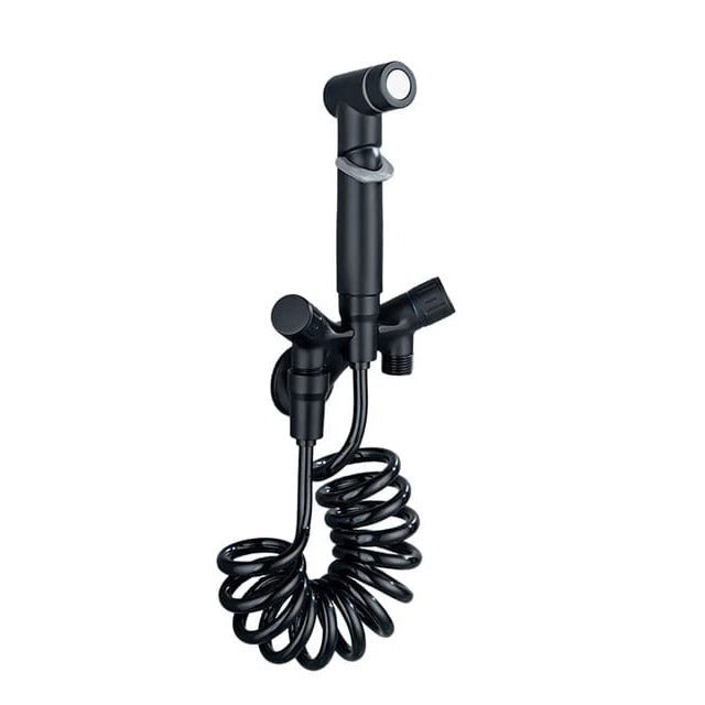 Dual Control Hand Shower in Black.
