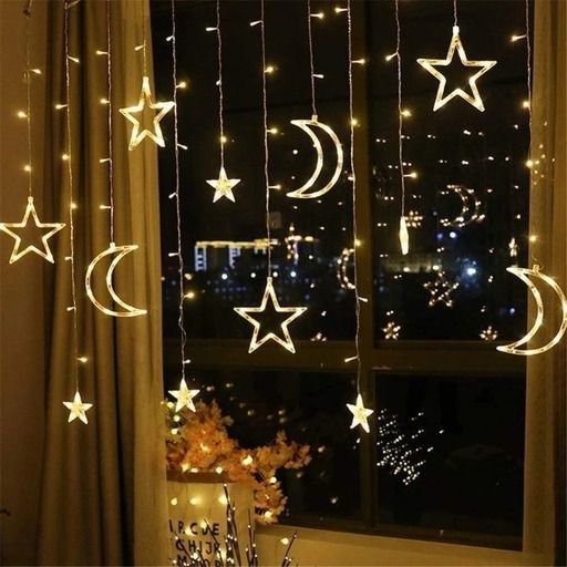 Moon Star Curtain Lights for home decor