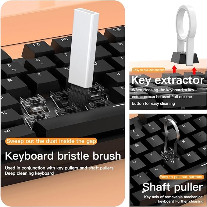 20-in-1 Multi-Functional Cleaning Tools Kit for Keyboards, AirPods, iPhone, Mobile, Computer, Laptop, Camera, Headphones