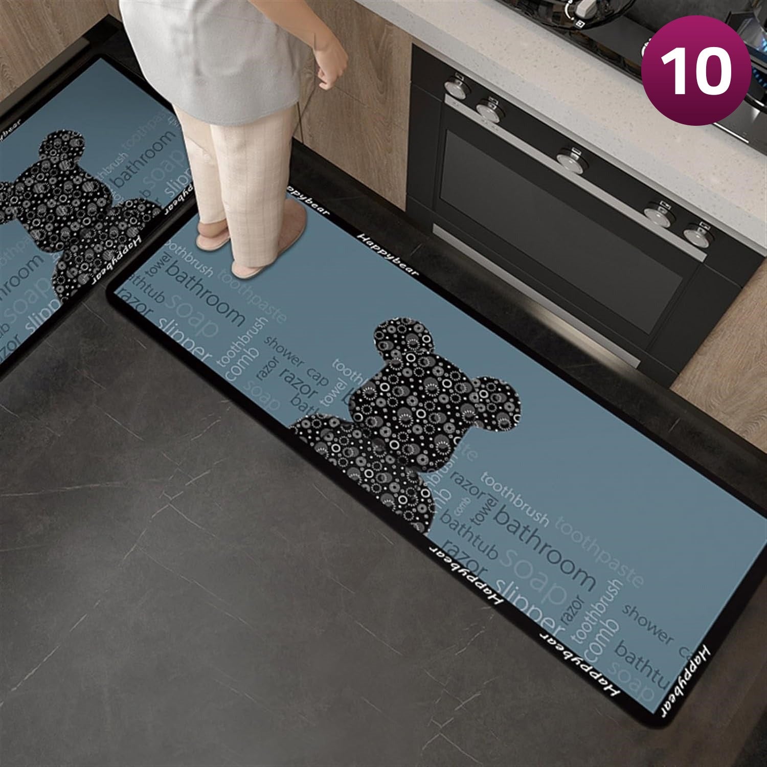 anti slippery kitchen thick mat