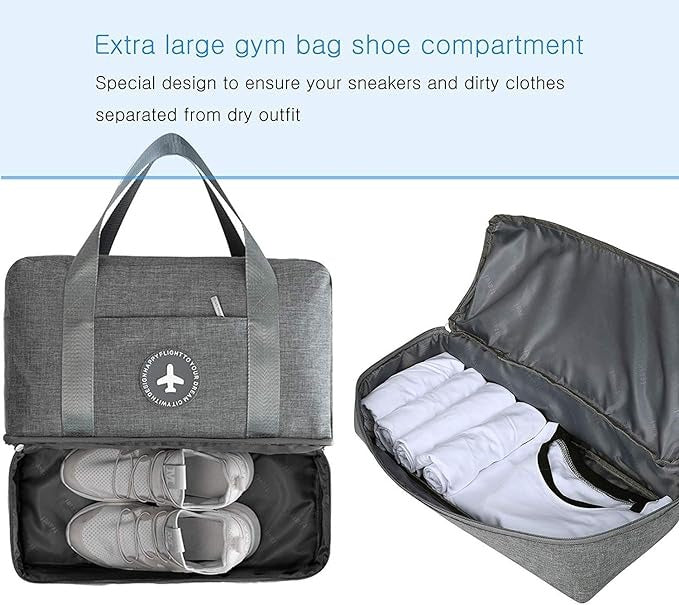 shoe compartnment in Gym Bag with Wet/Dry Separation