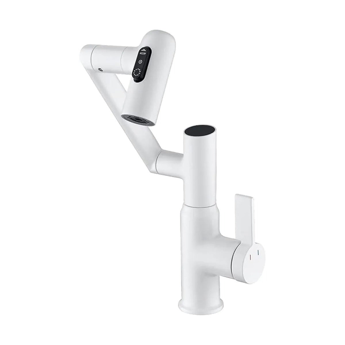White Digital Display LED Basin Faucet.
