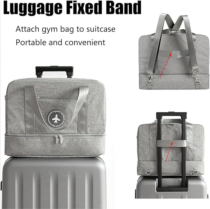 luggage fixed band in Gym Bag with Wet/Dry Separation
