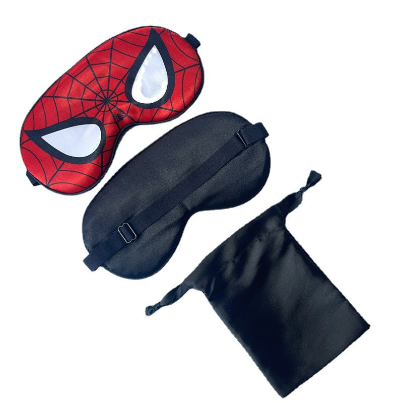 Spiderman Sleep Mask, Soft Breathable Cartoon Design, Adjustable Blindfold Eye Cover