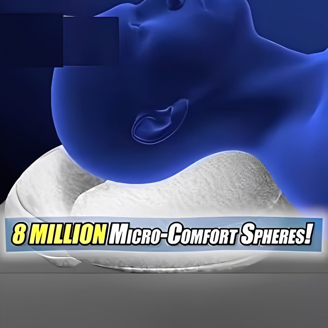 8 million micro-comfort spheres of cervical pillow for neck pain