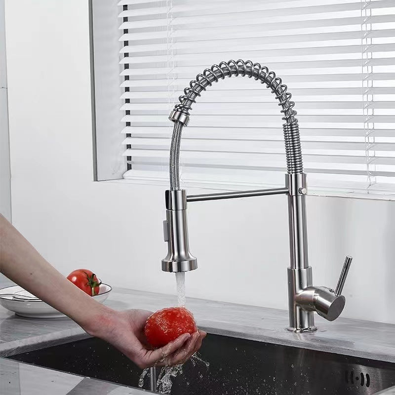 Kitchen Faucet with Pull Down Sprayer, 360° Rotation Hot and Cold Kitchen Sink Mixer Tap Kitchen Faucet with Pull Down Sprayer, 360° Rotation Hot and Cold Kitchen Sink Mixer Tap