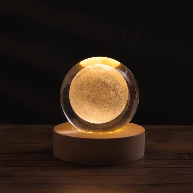 Crystal Ball LED Night Light of Moon.